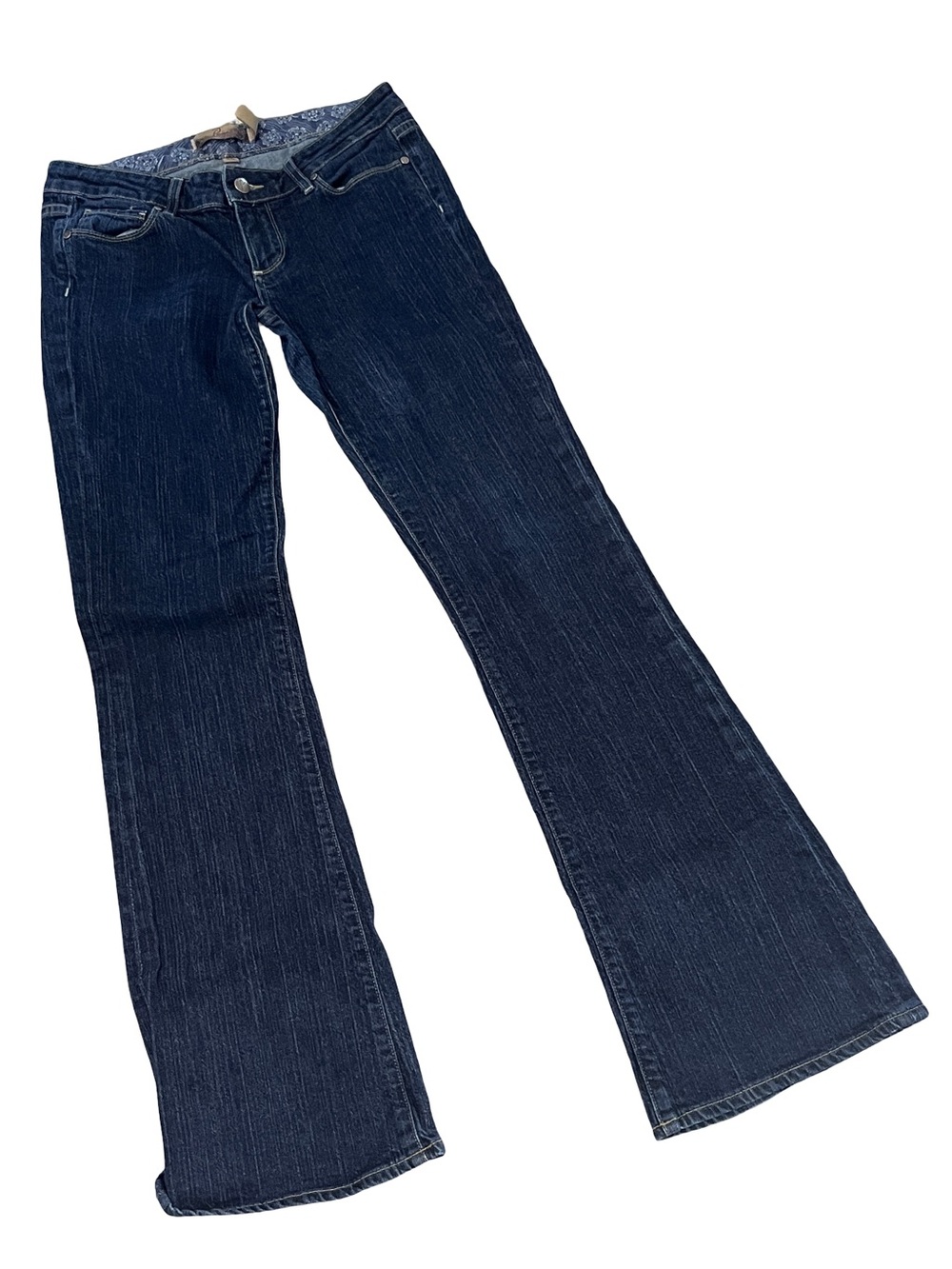 Paige Premium Denim Laurel Canyon Jeans 28 Dark Wash Low Rise Bootcut Flare